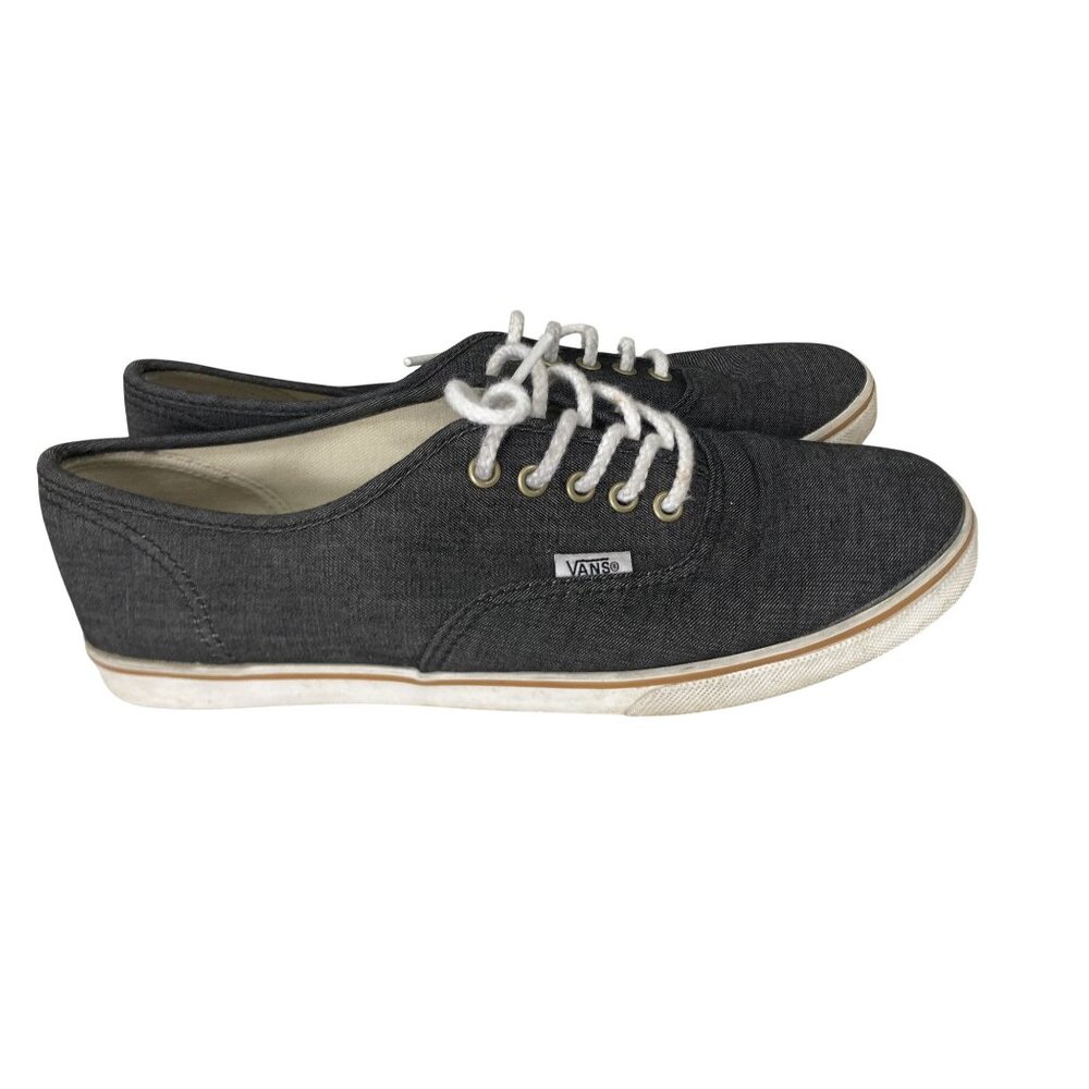 Vans Authentic Charcoal Denim Low Top Sneakers Casual Footwear